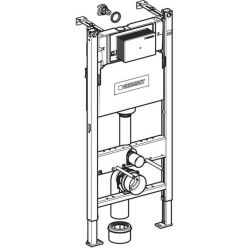 Инсталляция для подвесного унитаза Geberit Alpha 112 см с кнопкой Geberit Alpha 35, латунь, 458.233.00.2A35Br