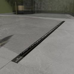 Душевой трап Roxen Slim Gun metal 1200 91060-120GM, оружейная сталь 