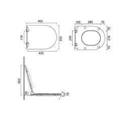 Подвесной унитаз Catalano Sfera 550×420, 0511550001  с сиденьем микролифт (смыв торнадо)