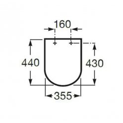 Сиденье для унитаза Roca Meridian-N/Nexo  "soft-close" A801C4200U slim