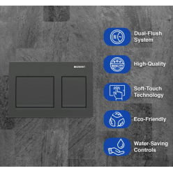 Инсталляция для подвесного унитаза Geberit Alpha 112 см с кнопкой Geberit Alpha 35, латунь, 458.233.00.2A35Br