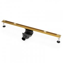 Душевой трап Roxen Slim брашированное золото 120 см, 91060-120GB