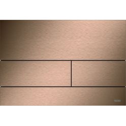 Смывная клавиша TECEsquare II PVD 9240848, сталь, сатин красный позолоченный