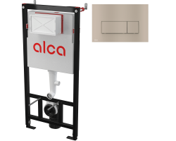 Инсталляция для унитаза AlcaPlast AM101/1120+M57-N-M, никель матовый