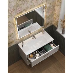 Тумба Kerama Marazzi PIANO Classic подвесная 85 см, 2 ящика, ясень синий матовый, PIA.CL.85\BLU.M