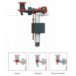 Запорный 3-х ходовой вентиль TECEbase тип 3 черный 9820492