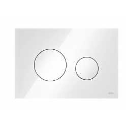 Панель смыва TECEloop 2.0, 9240650, стекло белое, клавиши белые.