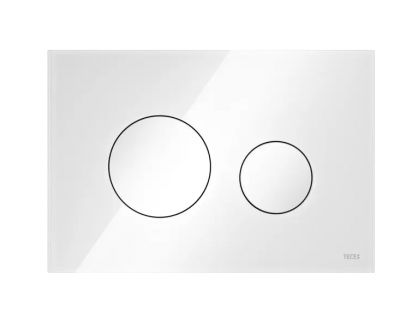 Панель смыва TECEloop 2.0, 9240650, стекло белое, клавиши белые.