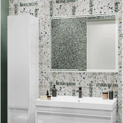 Зеркало Kerama Marazzi MIO прямоугольное с диммером 120x80 см, белое, MIO.mi.120\WHT