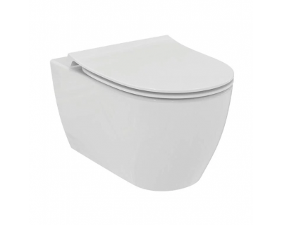 Унитаз подвесной Ideal Standard i.life O Tornado HydroTwist + сиденье тонкое Soft-close, T568001+T572401