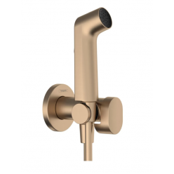 Hansgrohe Гигиенический душ S 1 jet EcoSmart+ со смесителем (требуется скрытая часть) шлифованная бронза 29232140