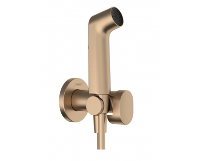 Hansgrohe Гигиенический душ S 1 jet EcoSmart+ со смесителем (требуется скрытая часть) шлифованная бронза 29232140