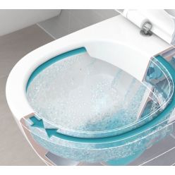 Унитаз подвесной Villeroy Boch Subway 2.0 5614R001 + 9M78S101, 37x56 с тонким сиденьем Soft Close, безободковый