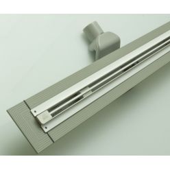 Подрезной душевой трап Veconi 120 см, DL120B-F затвор комбинированный, цвет белый.