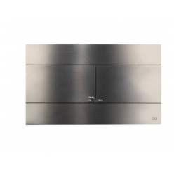 Комплект инсталляции OLI 120 механическая + клавиша Slim INOX металлическая, gun metal, 885052+889313
