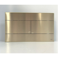 Комплект инсталляции OLI 120 механическая + клавиша Slim INOX металлическая белое золото, 885052+888561