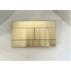 Комплект инсталляции OLI 120 механическая + клавиша Slim INOX металлическая белое золото, 885052+888561