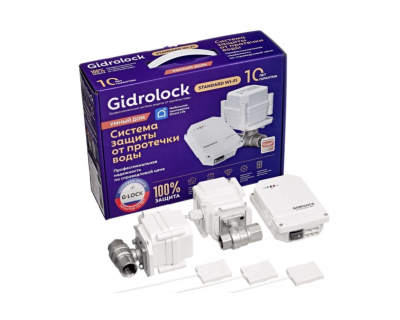 Система защиты от протечки Gidrolock STANDARD Wi-Fi G-Lock 1/2 комплект, 4656755820521