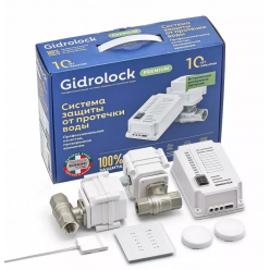 Система защиты от протечки Gidrolock  Premium  RADIO PLUS BONOMI 3/4 комплект, 4657838830178