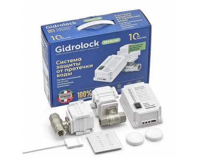 Система защиты от протечки Gidrolock  Premium  RADIO PLUS BONOMI 3/4 комплект, 4657838830178