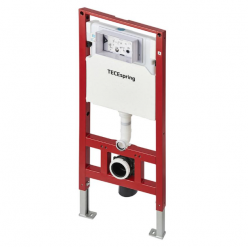 Инсталляция для унитаза TECEspring S401111, пластиковая панель смыва TECEspring LT, хром глянец  (4 в 1)