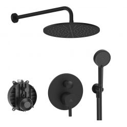 Система скрытого монтажа Ideal Standard Ceraline Black (6 in 1) , верхний душ 300мм, SetA6939XG-5