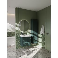 Тумба с умывальником Roca Ona 60 см 857613513 + ZRU9307561 зеленый матовый
