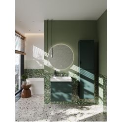 Тумба с умывальником Roca Ona 60 см 857613513 + ZRU9307561 зеленый матовый