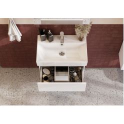 Тумба с умыв. Roca Oleta 60см 857639806 + 3274C400Y бел.глян. (ВЛДСП)