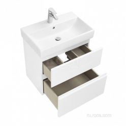 Тумба с умыв. Roca Oleta 60см 857639806 + 3274C400Y бел.глян. (ВЛДСП)