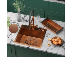 Мойка Roxen Simple 500x480x220, 560220-50BR-GR, бронза