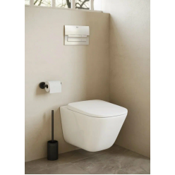  Унитаз подвесной Roca The Gap Clean Rim 34647L000 + 801472003 с пневмокрышкой Slim