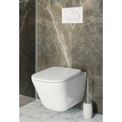  Унитаз подвесной Roca The Gap Clean Rim 34647L000 + 801472003 с пневмокрышкой Slim