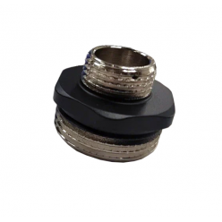 Ниппель переходной 1/2"х1" черный Ral 9005