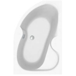 Акриловая ванна Bonito Home Arizona 160x105 см с ножками в комплекте (Right - правосторонняя) с экраном