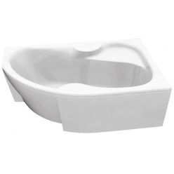 Акриловая ванна Bonito Home Arizona 160x105 см с ножками в комплекте (Right - правосторонняя) с экраном