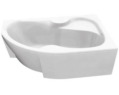 Акриловая ванна Bonito Home Arizona 160x105 см с ножками в комплекте (Right - правосторонняя) с экраном