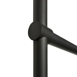 Полотенцесушитель водяной Fincopper FCL 630*500 черный RAL 9005 (медный)