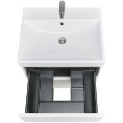 Тумба с умывальником Roca Ona 60 см 857613513 + ZRU9307561 зеленый матовый