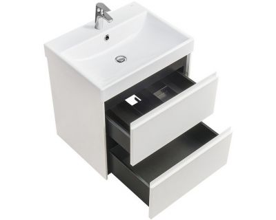 Тумба с умывальником Roca Ona 60 см 857613509 + ZRU9307561 белый матовый