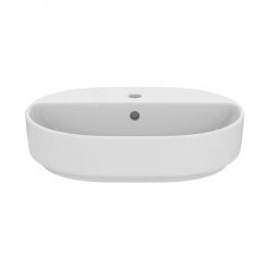 Раковина-чаша овальная 55х36 см, Ideal Standart I.LIFE O,  1 отверстие под смеситель, с отверстием перелива, без крепежа, T573401