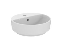 Раковина-чаша круглая 40 см, Ideal Standart I.LIFE O,  1 отверстие под смеситель, с отверстием перелива, без крепежа, T573501