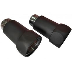 Американка прямая для п/с 3/4"х1/2" г/ш черный Ral 9005