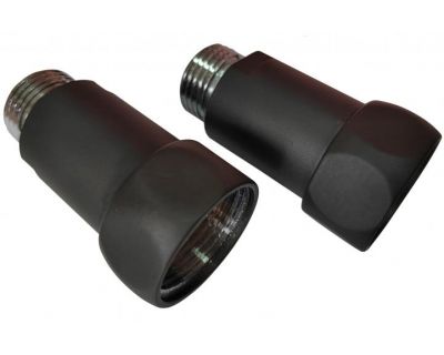 Американка прямая для п/с 3/4"х1/2" г/ш черный Ral 9005