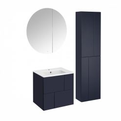 Тумба с умывальником Roca Pilar 60, 2 ящика, синий матовый, 857668521 + 32799E000