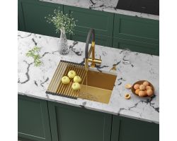 Мойка Roxen Uno 540х440х220, 560210-54G-V золото (текстура песок)