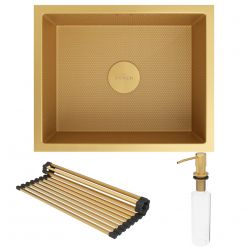 Мойка Roxen Uno 540х440х220, 560210-54G-GR золото (текстура зерно)