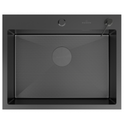 Мойка Roxen Simple 600x480x220, 560220-60B-GR, графит (текстура зерно)