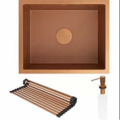 Мойка Roxen Uno 540х440х220, 560210-54BR-GRS бронза (текстура зерно)