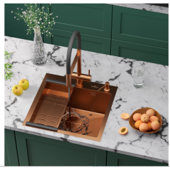 Мойка Roxen Simple 500x480x220, 560220-50BR-GR, бронза